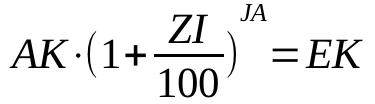 Formel für den Zinseszins (Bild: Thomas Ell)